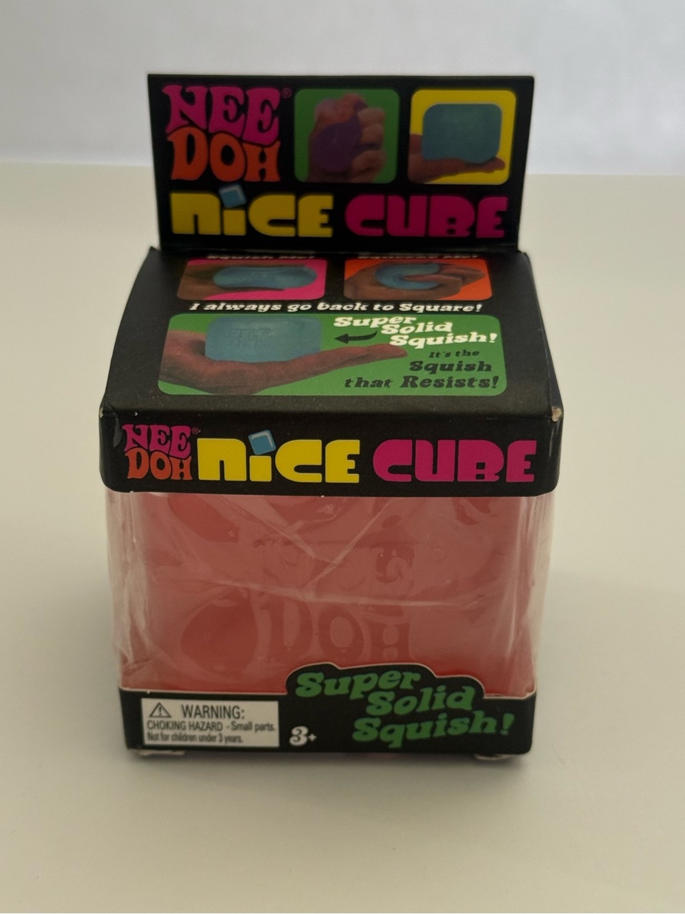 Nee Doh Nice Cube - pink Squish Toy